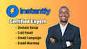 setup instantly ai for email warmup and cold email outreach