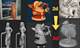 convert 2d to 3d custom model 2d photo image to 3d printable