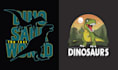 do high quality dinosaur logo and vector t shirt design
