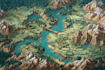 create fantasy map illustration