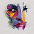 create abstract geometric digital art
