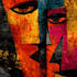 make a abstract geometric digital art