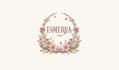do modern cosmetics makeup spa and beauty logo design