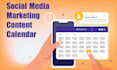 modify custom content calendar for social media, school, or business