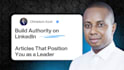 be your expert b2b ghostwriter for linkedin articles