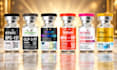 design peptide label, vial label, product label, and 3d mockup