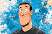 make an cartoon design in vintage style