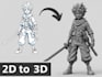 convert 2d to 3d model, image to custom 3d model, fix stl file 3d printing