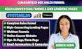 design systeme io landing page, systeme io funnel, webinar funnel, sequence