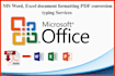 do ms word, excel document formatting pdf conversion typing work