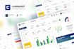 design a modern saas dashboard UI UX with responsive web app design in figma