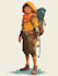 draw 2d game character illustration