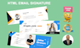 design a professional, clickable HTML email signature