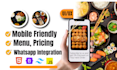modern restaurant website for business HTML, tailwind CSS js