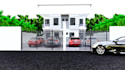 3d model exterior house commercial real estate building rendering visualization