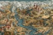create fantasy map illustration with fantasy art