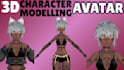 create custom vrchat avatar 3d nsfw character vr avatar furry model anime vtuber