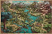 create fantasy map illustration with fantasy art