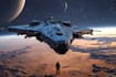 draw scifi spaceship, spaceship model, hard surface model
