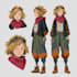 creat one character design and character sheet