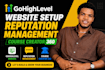 setup gohighlevel website CRM sales funnel automation, ghl reputation managemen