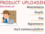 upload products, product data entry, description writing