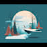create a unique flat vector illustration