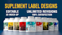 create unique and modern packaging, label and sticker design