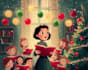 create a festive christmas illustrations for your holiday