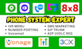 setup IVR on phone com 800 com quo grasshopper 8x8 dialpad zoom call vonage ooma