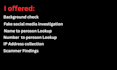 online investigation on your target individual