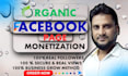 complete facebook page monetization organically