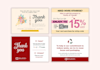 thank you, insert card, gift, message, invitation, package, product design