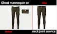 make a ghost mannequin and symmetrical neck joint