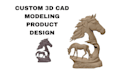 design and convert your idea into a custom 3d cad model stl file and prototype