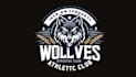 design wolves athletic club vector logo with my own creative thinking