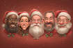 create christmas vector portrait illustration in 24 hours,