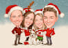 get a festive cartoon portrait for christmas