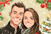 draw christmas cartoon caricature