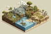do fantasy map illustration isometric map