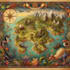 illustrate medieval fantasy and sci fi maps
