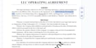 operating subscription shareholder agreements mou businessplan llc lawyer
