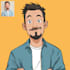 create cartoon character or avatar in vector