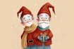 create christmas illustrations, cards, banners, invitations