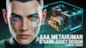 create aaa metahuman characters, 3d models, game assets, hud and UI UX