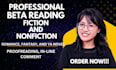 beta read first chapter beta reader romance beta reader proofread fantasy