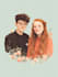 do realistic family portrait, couple art