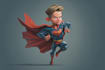 create an amazing superhero caricature character
