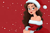 freehand cartoon style christmas character