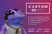 create custom 3d nft art collection and animation